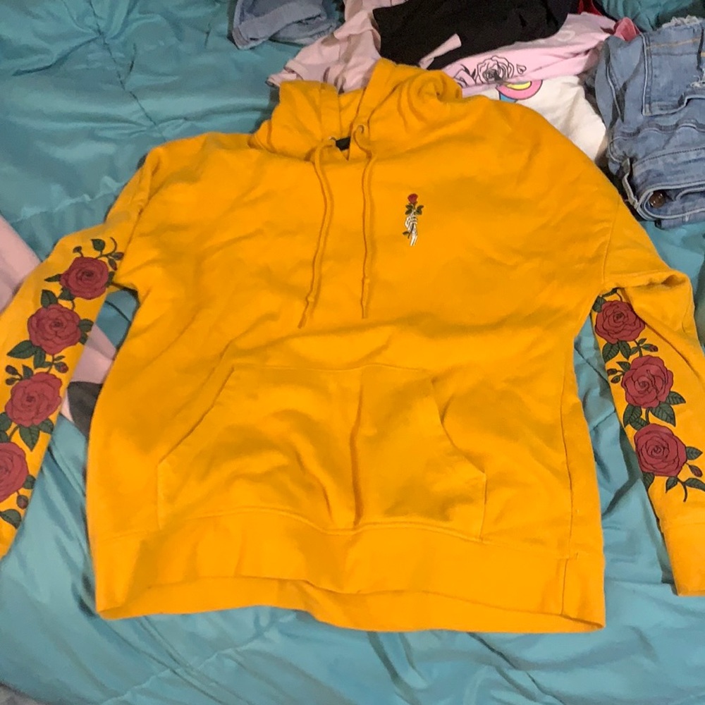 Yellow orange empyre hoodie from zumiez